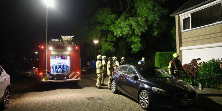 Brandweer voert nacontrole uit