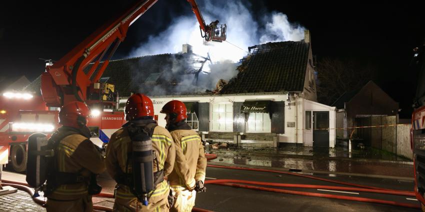 Dakconstructie ingestort