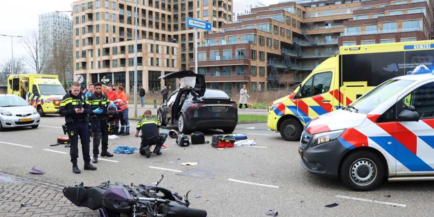 motor-auto-botsing-gewond