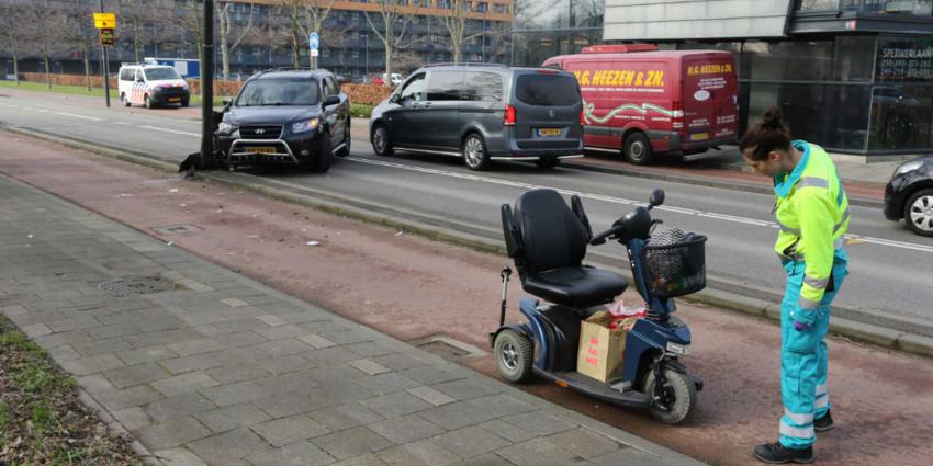 Lantaarnpaal voorkomt mogelijk ernstig ongeval