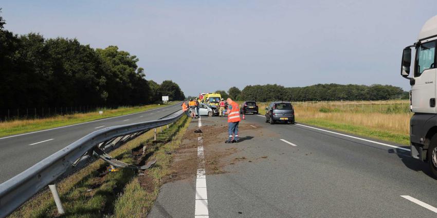 snelweg-vangrail-botsing