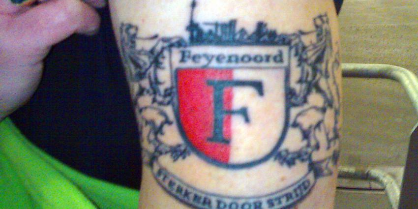 Foto van tatoeage Feyenoord | Archief EHF