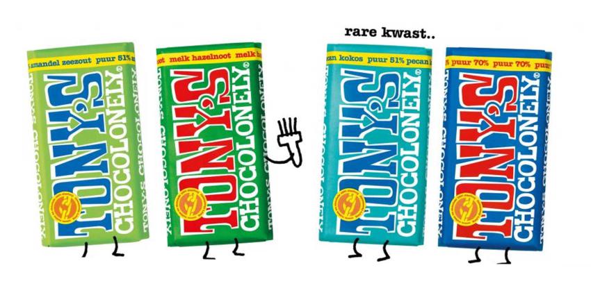 Waarschuwing kwastharen in repen Tony's Chocolonely