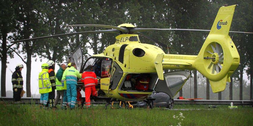 Automobiliste raakt gewond bij verkeersongeval op N282 
