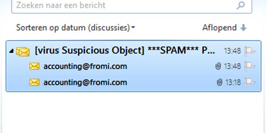 Agressief virus via nep-mail uit naam van Christine le Duc 