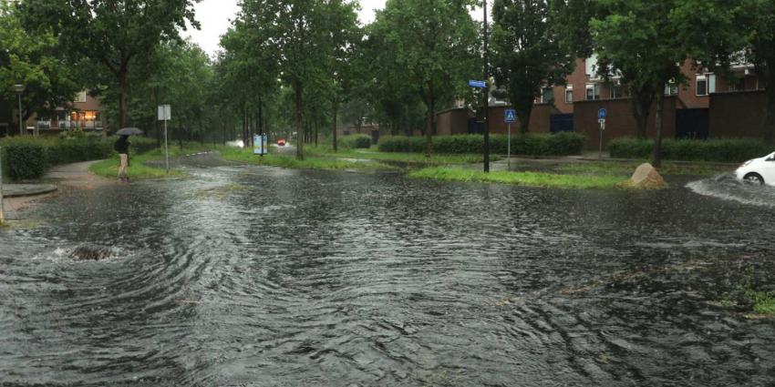 Foto van wateroverlast