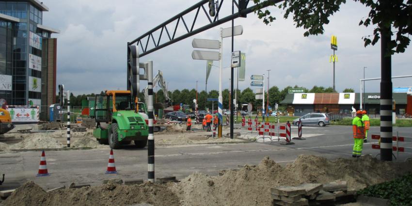 Wegwerkzaamheden Karel Poststraat Heerenveen