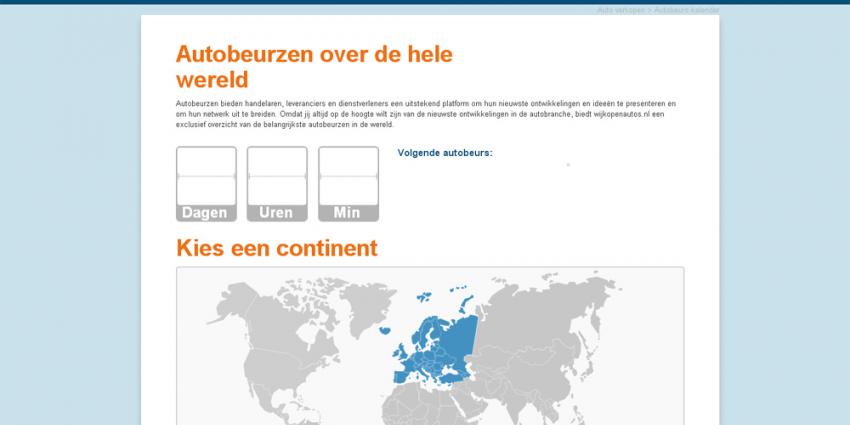 Kalender met de belangrijkste autobeurzen over de hele wereld