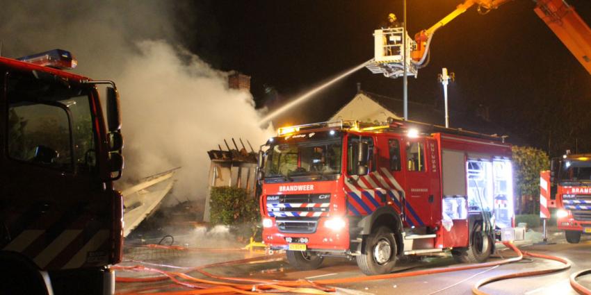 woningbrand na blikseminslag