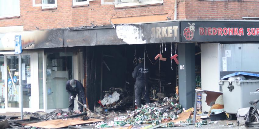 Poolse supermarkt na explosie