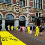 Demonstratie bij Rijksmuseum