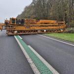 Gekantelde kraan op N34