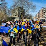 Herdenking Oekraïne in Amsterdam