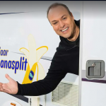 Frans Baur in de camper