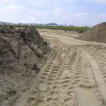 Foto van bouwplaats zand | Archief EHF