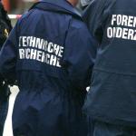 Foto van recherche van politie tijdens onderzoek | Archief EHF