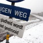 Opnieuw waarschuwing voor gladde wegen