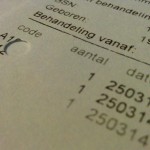 Foto van zorgnota declaratie code | Archief EHF