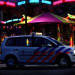 Foto van politieauto kermis donker | Archief EHF