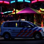 Foto van politieauto kermis donker | Archief EHF