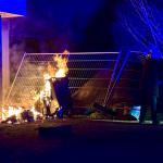 Container volledig in brand