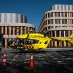 Traumahelikopter voor ziekenhuis