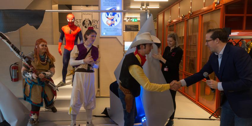 Striphelden aanwezig bij opening Storyworld