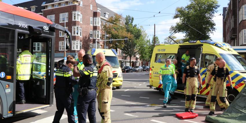 Hulpverleners op plaats van ongeval