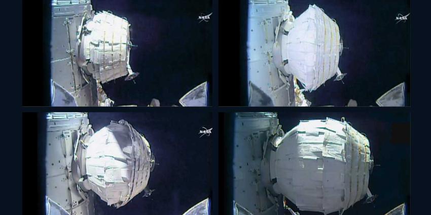 'Ballonkamer' ISS toch nog succesvol opgeblazen