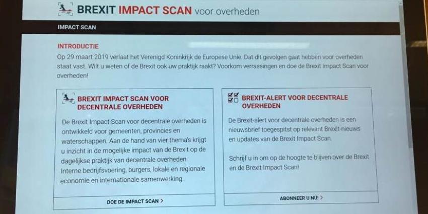 Brexit Impact Scan voor decentrale overheden gelanceerd