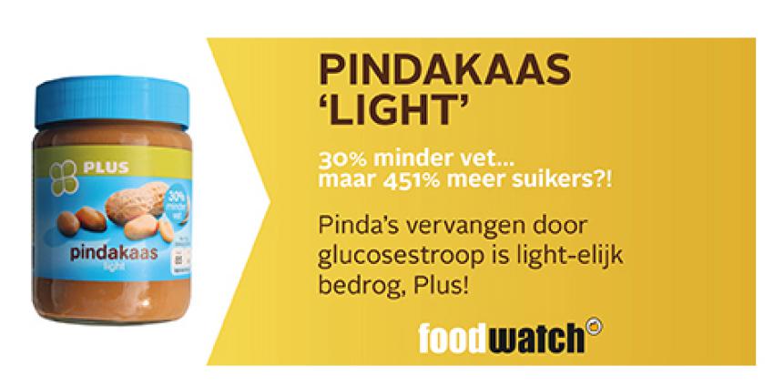 Pindakaas ‘light’ met 451% méér suikers uit winkelschap gehaald