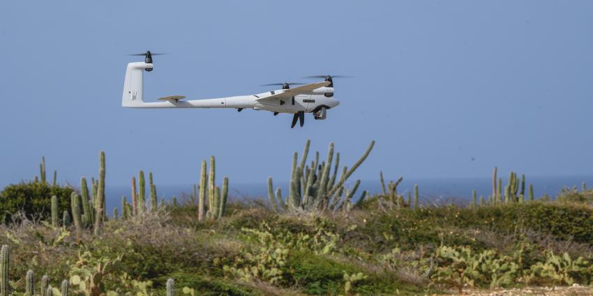 Een van de drones waarmee is gevlogen, is de Vector