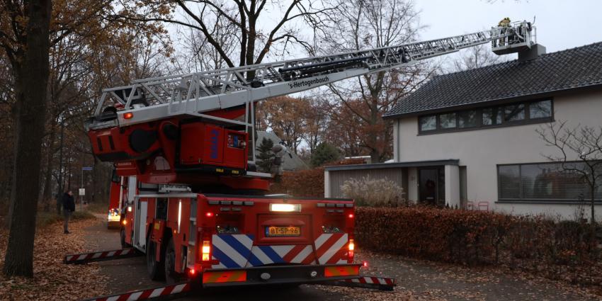 Brandweer ingezet bij schoorsteenbrand