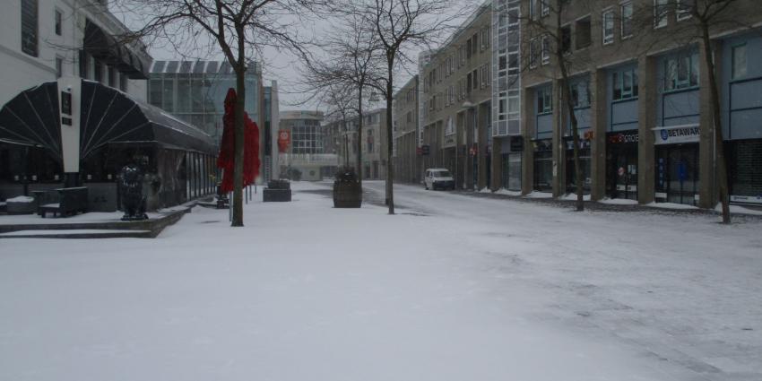 sneeuw in Heerenveen