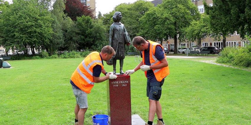 standbeeld-anne-frank-beklad