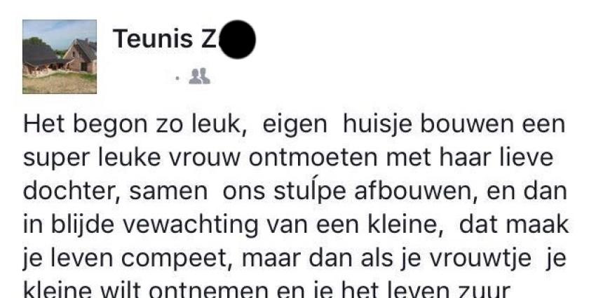Verdachte dodelijke steekpartij Lopik laat boodschap achter op Facebook