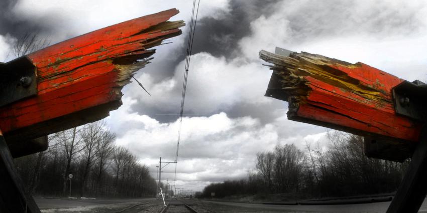 Vertraging op het spoor door herfstbladeren