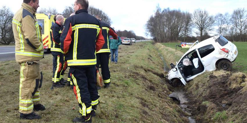 Gewonde bij eenzijdig ongeval A28