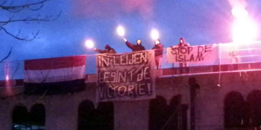 Activisten Identitair Verzet bezetten Al Hijra moskee