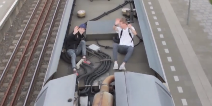 Geen celstraf voor treindak vloggers