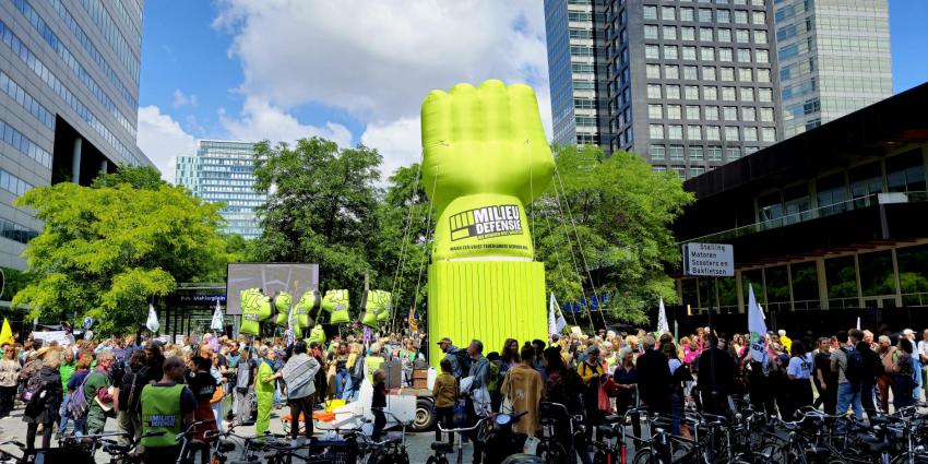 Klimaatmars Zuidas Amsterdam