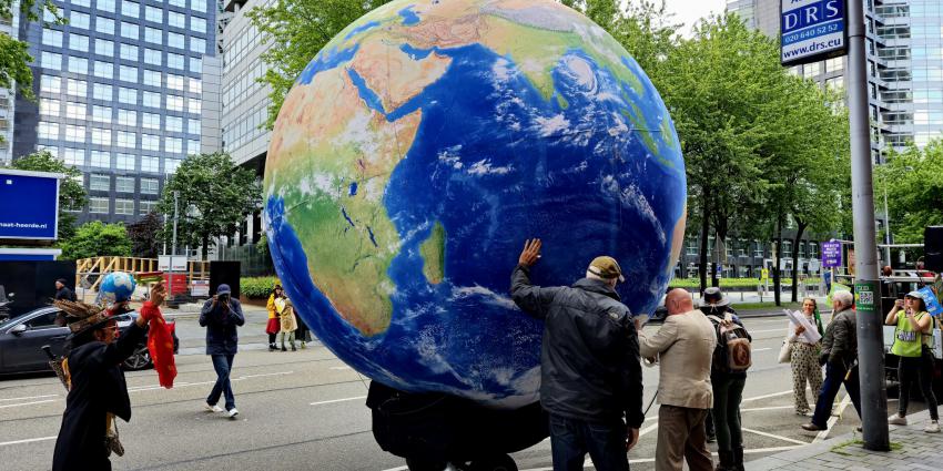 Klimaatmars Zuidas Amsterdam