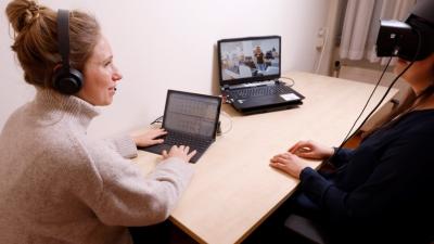 Behandeling met VR bril