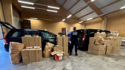 In beslag genomen sigaretten