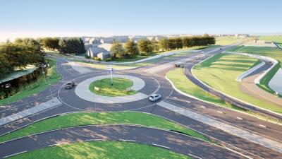 Voorbereidende werkzaamheden rotonde Woudenberg later van start