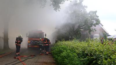 Grote brand in woonboerderij in Breugel