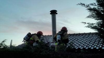Schoorsteenbrand in De Kwakel