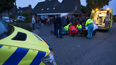 Foto van reanimatie mountainbiker | Persburo Sander van Gils | www.persburausandervangils.nl