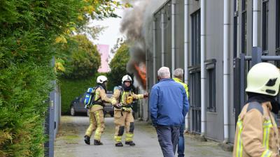 &#039;Brand in geheim politiedepot in Eelde