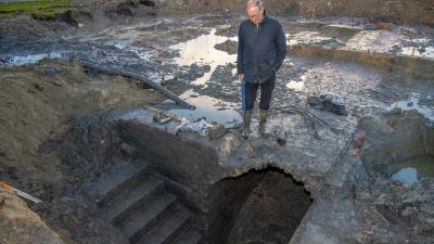 Aangetroffen kelder in De Grote Kazerne in Delfzijl nog goed intact